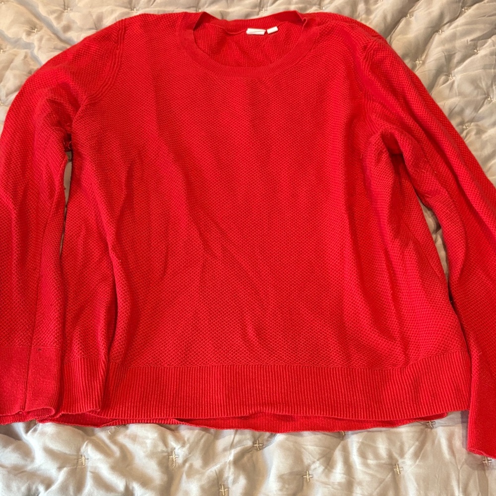 GAP Bold Red Crew Neck Sweater